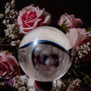 Cristallomancie - boule avec socle