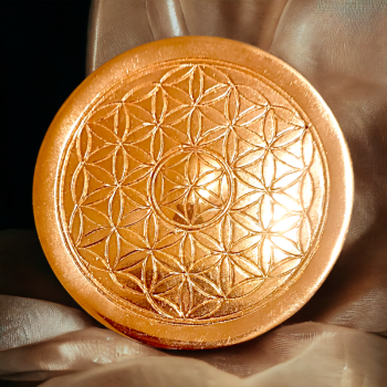 Plaque de rechargement - Fleur de vie - Cuivre 2