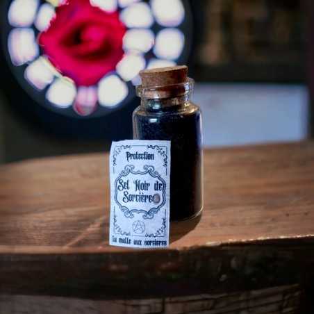 Sel noir utilisé dans les rituels de sorcière