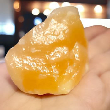 Calcite orange brute 3 à 4 cm - pierre de vitalité et de joie - lithothérapie 2