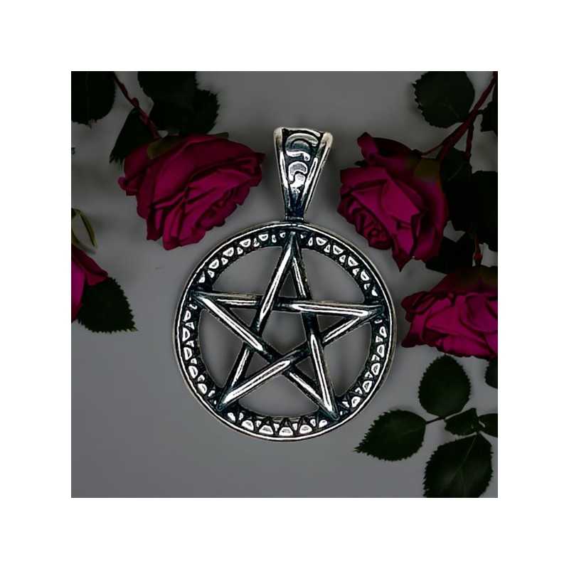 Pendentif pentacle - Bijou de sorcière - Pentagramme