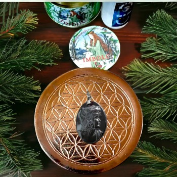déesse brigid - pendentif en hématite - Bijou en pierre - Lithothérapie 2