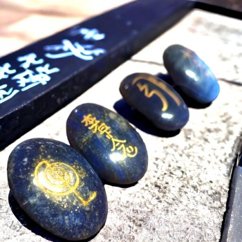 Galets de soin Reïki - Lithothérapie - SymbolesReiki - Lapis Lazuli 2