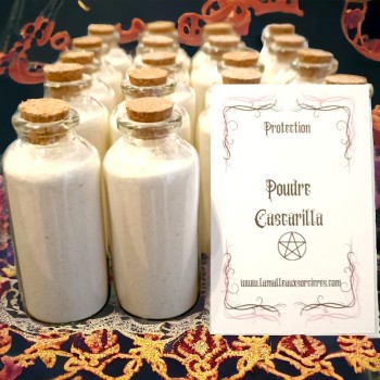 Poudre Cascarilla en fiole pour rituels de protection