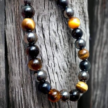 Bracelet triple protection - Bracelet en pierres naturelles