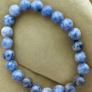 Bracelet lithothérapie en Sodalite pour confiance et sérénité 2