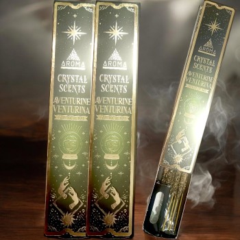 Encens aventurine et parfum citronné - prospérité et dynamisme
