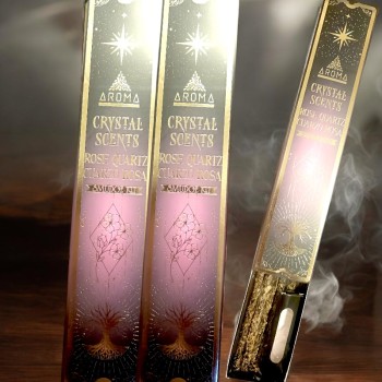 Kit d’encens Quartz Rose Smudge Crystal - amour et paix intérieure