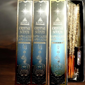Kit d’encens Lapis Lazuli Smudge Crystal - clarté et intuition