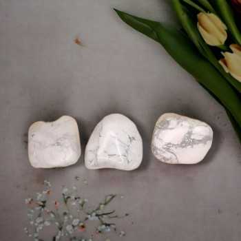 Pierre roulée de Howlite - Clarté mentale et sérénité 2