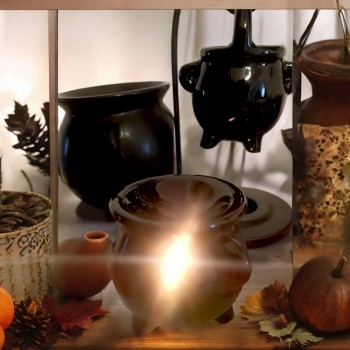 Brûleur de cire - Brûleur à fondant - Chaudron de sorciere - boutique ésotérique 2