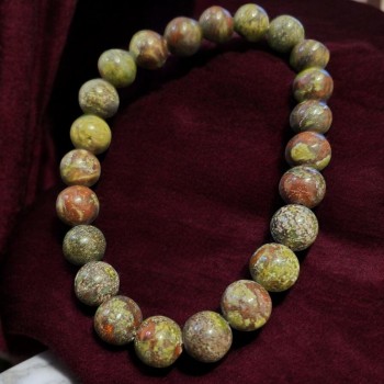 Bracelet Jaspe sang de dragon - 8 mm | Lithothérapie | la Malle Aux Sorcières