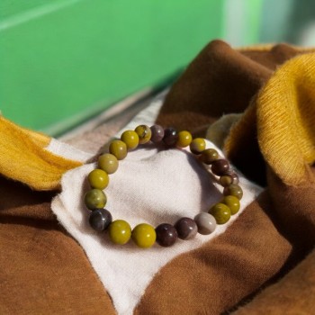 Bracelet Jaspe Mokaïte - 8 mm | Lithothérapie | la Malle Aux Sorcières 2