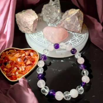 Kit lithothérapie amour - cadeau st valentin lithothérapie - pierre d'amour 2