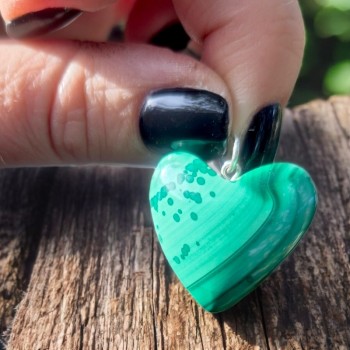 Pendentif en Malachite - Lithothérapie - 2