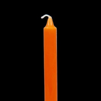 Bougie de rituel teintée dans la masse orange