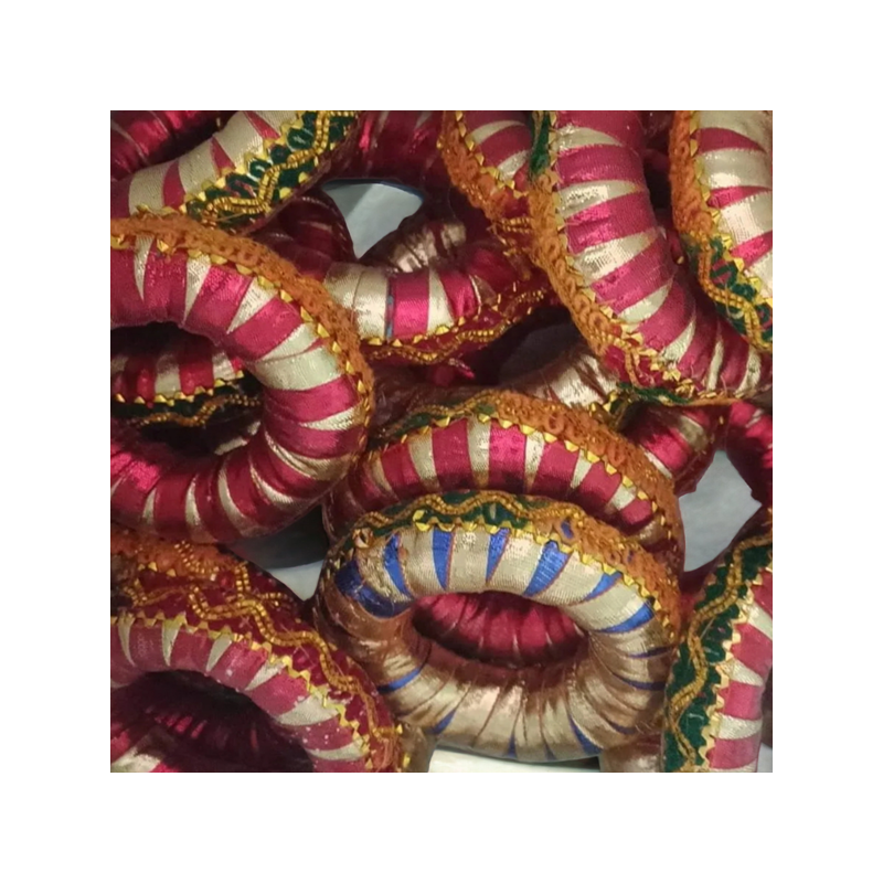coussins décoratifs ronds pour bols tibétains aux couleurs vives