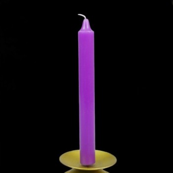Bougie de rituel teintée dans la masse violet