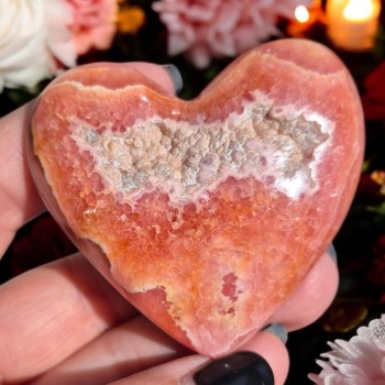 Rhodochrosite - Cœur en Rhodochrosite 2