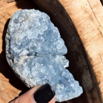 célestine - druse bleue spirituelle - La Malle Aux Sorcières