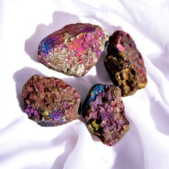 Chalcopyrite brute 5 cm - pierre multicolore d’éveil spirituel 2