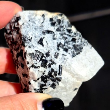 Quartz tourmaline - Pierre brute - Pierre de protection -Lithothérapie 2