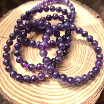 Bracelet en Améthyste -Bijoux en pierre-Lithothérapie en ligne