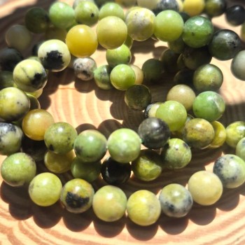 Bracelet Chrysoprase citron - bracelet en pierres naturelles - Lithothérapie en ligne 2
