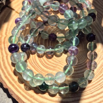 Bracelet en Fluorite - Bijoux en pierre naturelle - Lithothérapie en ligne