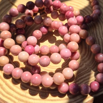 Bracelet en Rhodonite - Bracelet en Pierre naturelle - Bracelet d'Amour - Lithothérapie en ligne