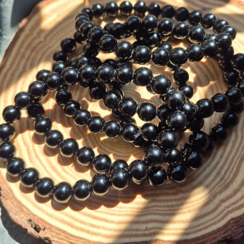 Bracelet en Obsidienne noire - Bracelet de protection - Bracelet de lithothérapie - Lithothérapie en ligne