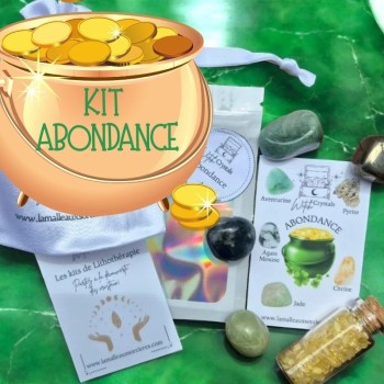 Kit Lithothérapie - Pierre d'abondance - Pierre de chance - Lithothérapie en ligne