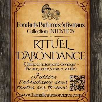 Fondants parfumés abondance - Fondants parfumés de rituel - Fondants parfumés de sorcière