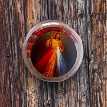 Chapelet religieux - perles en bois ou plastique - boîte ronde avec icône sainte 2