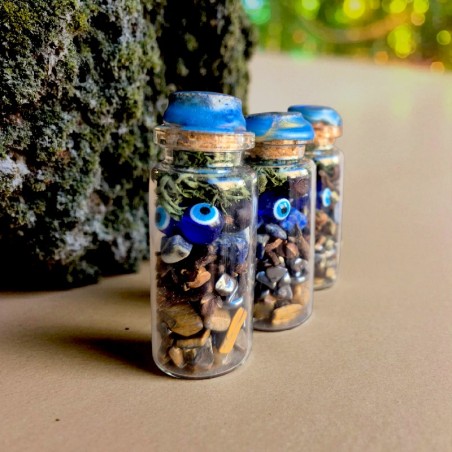 Spell-Jar Nazar Boncùk - fiole de sorts - Bouteille de sorts