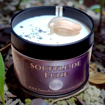 Bougie Souffle de Lune 6 Pierre de Lune | Rituel & Intention | La Malle Aux Sorcières