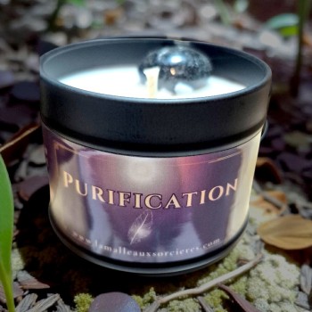 Bougie à la Tourmaline noire - Bougie de purification
