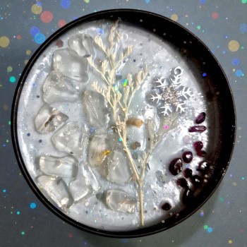 Bougie d'intention Les 12 nuits de Yule | La Malle Aux Sorcières