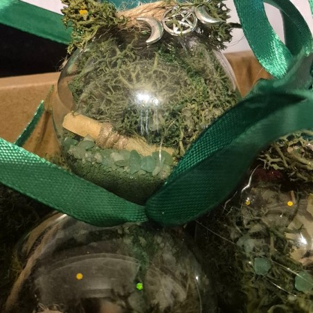 Witchball de Sel Vert - Abondance de la vie | Boutique ésotérique | La Malle Aux Sorcières