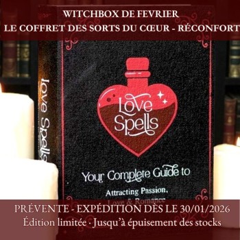 Coffret rituel Love Spells - box ésotérique amour et magie - La Malle aux Sorcières