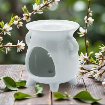 brûleur arbre de vie blanc en céramique pour fondants 2
