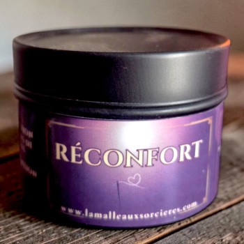 bougie reconfort amazonite rituel intention la malle aux sorcieres