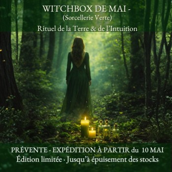 witchbox sorcière verte rituel nature ancrage green witch box ésotérique plantes bougie la malle aux sorcières