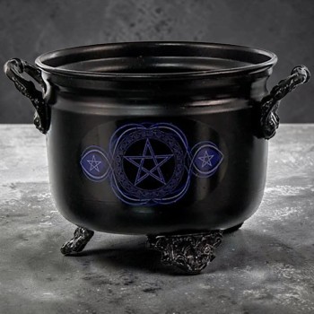 Chaudron Rituel Pentacle Bleu | Ésotérisme | La Malle Aux Sorcières