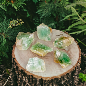 Calcite verte brute 3 à 4 cm - pierre d’apaisement et de guérison -lithothérapie