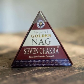 Golden Nag Sept Chakras Backflow | Encens | La Malle Aux Sorcières
