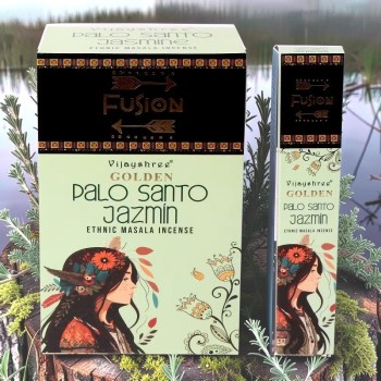Encens Golden Palo Santo & Jasmin - Encens végan et naturel - Boutique ésotérique La Malle Aux Sorcières