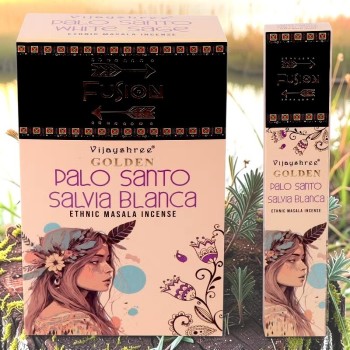 Encens Golden Palo Santo -Sauge blanche - Boutique encens naturel