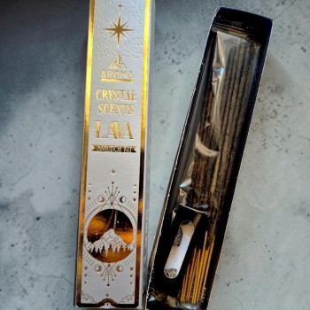 Encens naturel Aroma Ritual - encens cristaux - pierre de lave