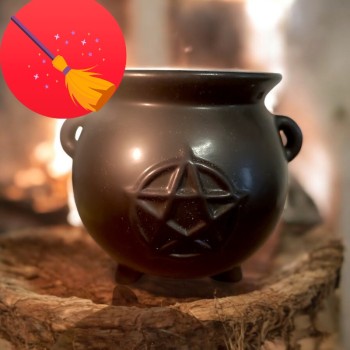 Brûleur à fondants - Chaudron Pentacle | Boutique ésotérique